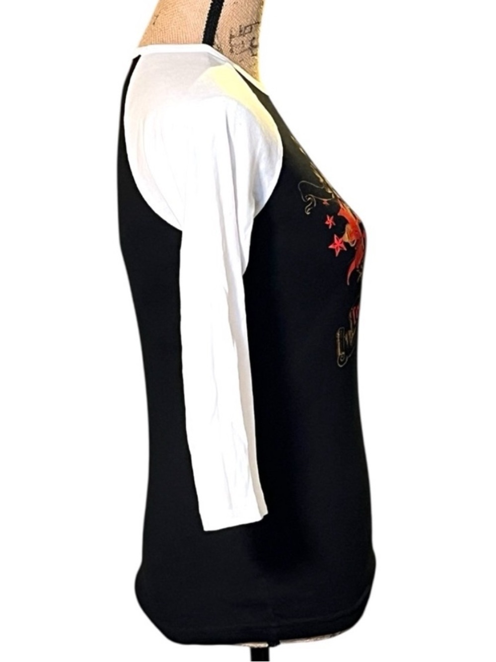 American Apparel Korn 2008 Tour Graphic Raglan Band T Shirt Women’s M - Picture 2 of 9